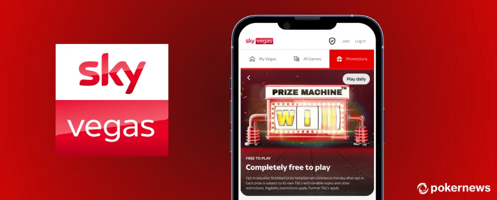 Sky are giving away 70 Free Vegas spins 